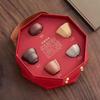 Retro Wenchuang Zisha Ceramic Teacup Gift Box with Five Blessings Logo - Perfect Souvenir for Clients and Leaders