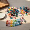 Crystal Glass Mosaic Tiles Translucent Polished for Crafters