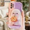 Phone Case: 2D Flat Samsung Galaxy A34 A35 M05 M06 S20 S22 S21 FE Plus 5G Protective Case, Couple Style, Hugging a Pumpkin, Christmas and Halloween Gi
