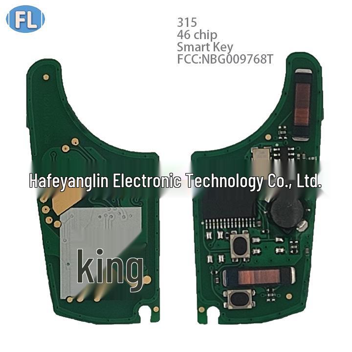 Chevrolet 4-Button Smart Key Card Board (315 MHz, 46 Chip)