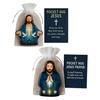 Pocket Hug Jesus Gift Blessing Jesus Prayer Figurine with Card Christian Pocket Hug Keepsake Religious Faith Ornament for Christian Gifts