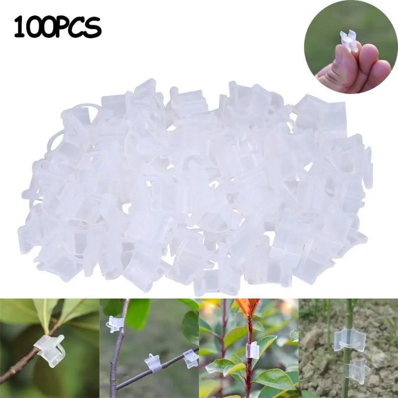 5/25/30/50/100KS Plastové Klipy pro Očkování Sazenic Rajčatové Klipy Zahradnické Doplňky Klipy na Podepírání Rostlin Stojany na Rostliny Očkovací Nástroje
