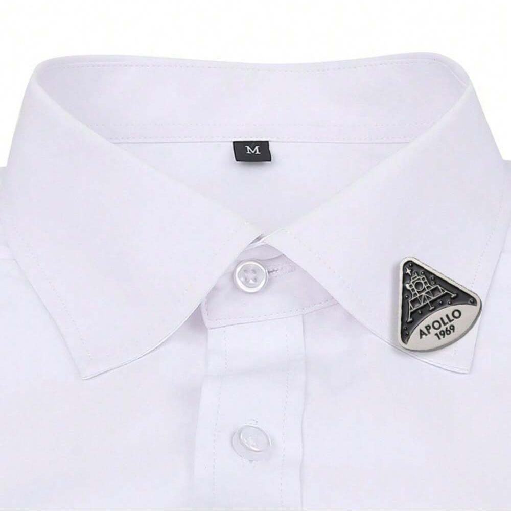 

Треугольная брошь-булавка Apollo 1969 - модный гравированный значок для рюкзаков, одежды,