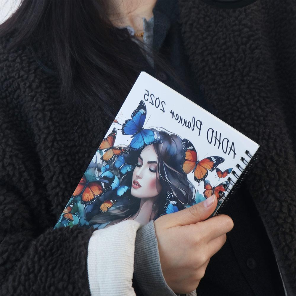 Weekly Monthly Plan 2025 ADHD Daily Planner Book Hardcover Work Study Planner  Student