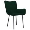 VidaXL Chaises de salle à manger 2 pcs Vert foncé Velours 344822