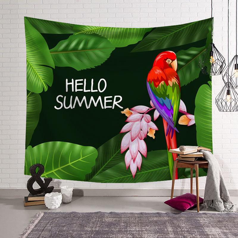 Ins Background Cloth Green Decoration Bedroom Hanging Cloth Room Decoration Painting Tapestry Wall Cloth
