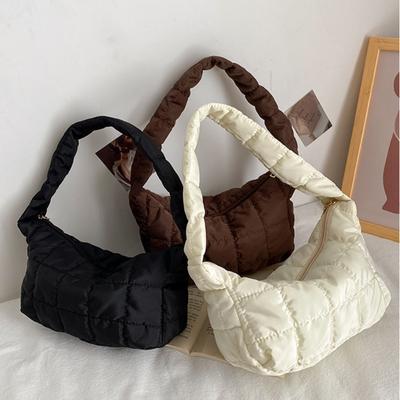 Nylon Dumpling Shoulder Bag Design Simple Underarm Bag Embroidery Thread Handbag for Women Tote Bag