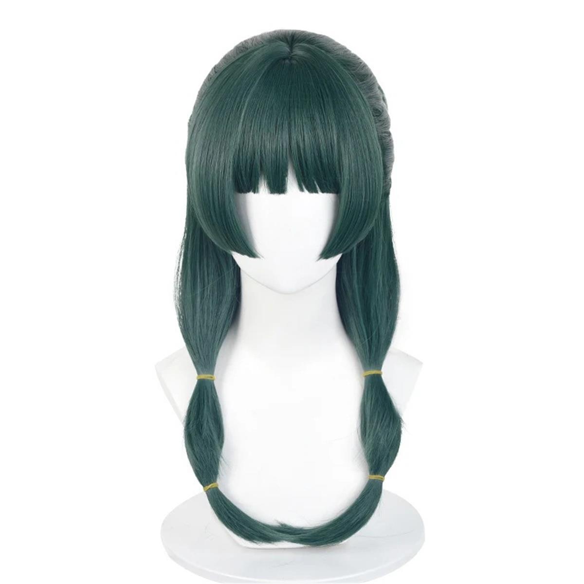 

Темно-зелений синтетичний парик Високоякісне хімічне волокно Косплей аніме-персонажа Дизайн кота Перука, натхненна реаліті-шоу