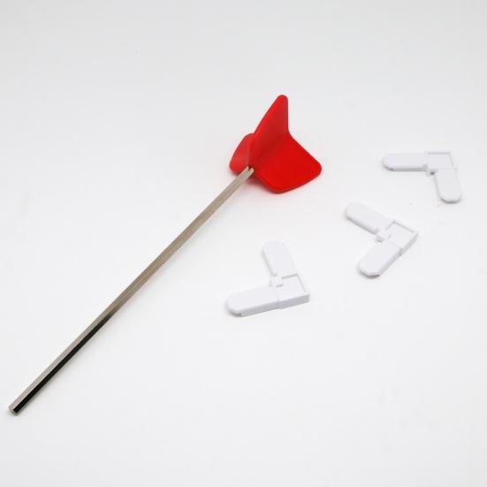 1/2Pcs Easy-Clean Silicone Drill Mixer Paddle, Non-Stick Mixing Attachment for Paint, Epoxy, Cement, Grout & Resin, Multi-Material Drill Mixing Tool