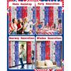 4th of July Decorations Foil Fringe Curta for Memorial Day, 2 Pack Fourth of July Decor Party Backdrop Red White and Blue Tel Streamer, Patriotic