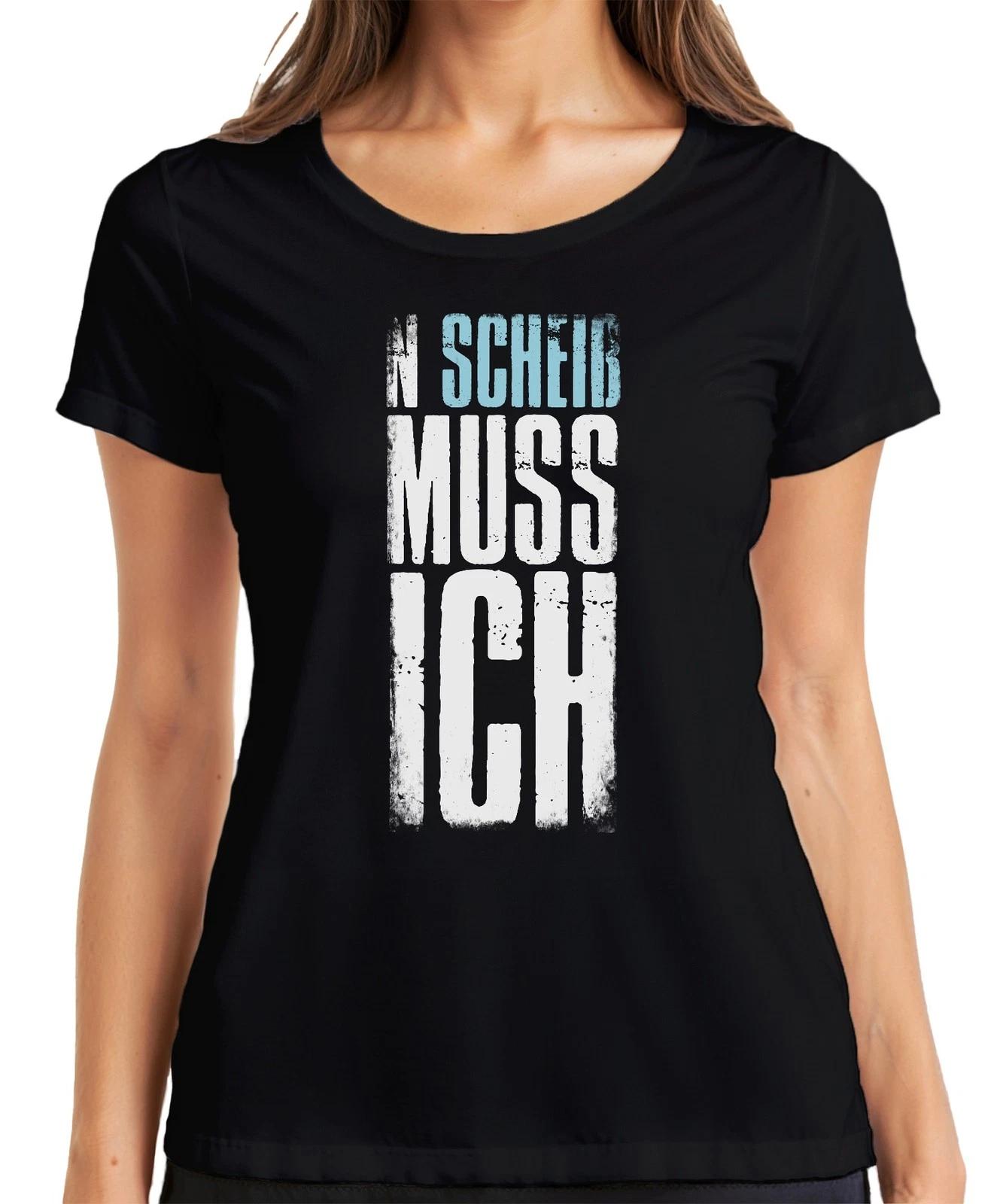 N Scheiss muss ich Spruch Lustig Arbeitsmuffel Faulheit Party Damen T-Shirt XXXXL