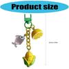 Colorful Lemon Corn Fish Keyring Pendant Key Chain Stylish Ornament For Travel Luggage Label Bags Resin Craft
