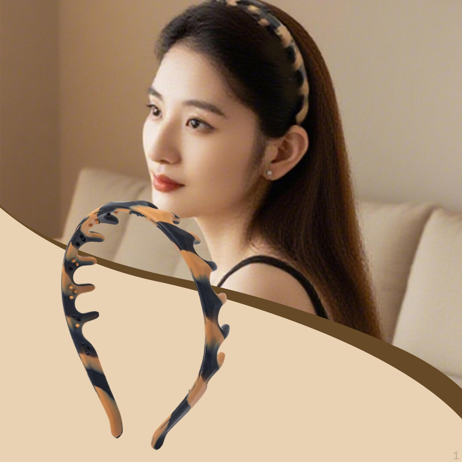 

Functional, Comfortable, Soft, Flexible And Fashionable Headband for Women Girls коричневий
