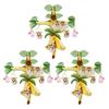 Fourcart Cute Handmade Glass Craft [Owl Nest Tree] X 3-Piece Set