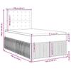 Box Spring Bed with Mattress Blue 120 x 190 cm Velvet