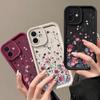 Shockproof Soft TPU Case For iPhone 17 16E 16 15 Pro Max 14 Plus 13 12 11 Pro Max Air Flower Pattern Silicone Phone Cover