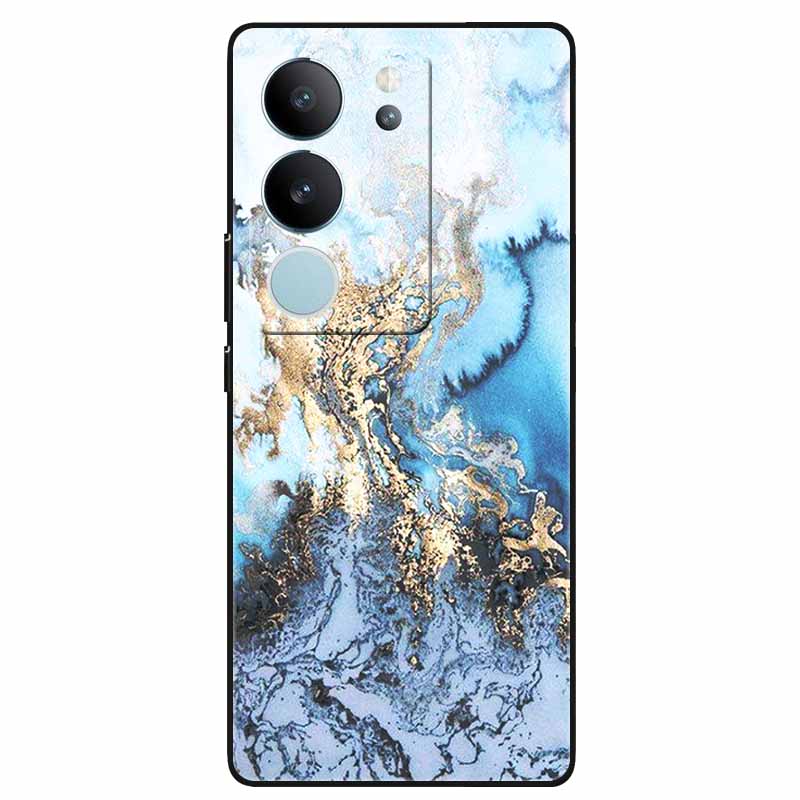 Phone Cases For Vivo V29 5G Cover 2023 Silicone Soft Lovely Marble Printing Coque for Vivo V29 V 29 V2250 Back Coque 6.78'' Etui