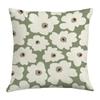 Simple Plant Pattern Decoration Home Small Fresh Fashion Pillowcase Decorative Pillowcase Cushion Cartoon Square