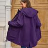 Casacos Trench Femininos Softshell Impermeáveis com Capuz para Exterior, Caminhadas, Outono Inverno, Corta-ventos com Zíper