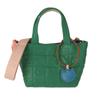 Bolsa de Mão Acolchoada 2 Vias Gato Tsumori Chisato, Verde, Bolsa com Charme
