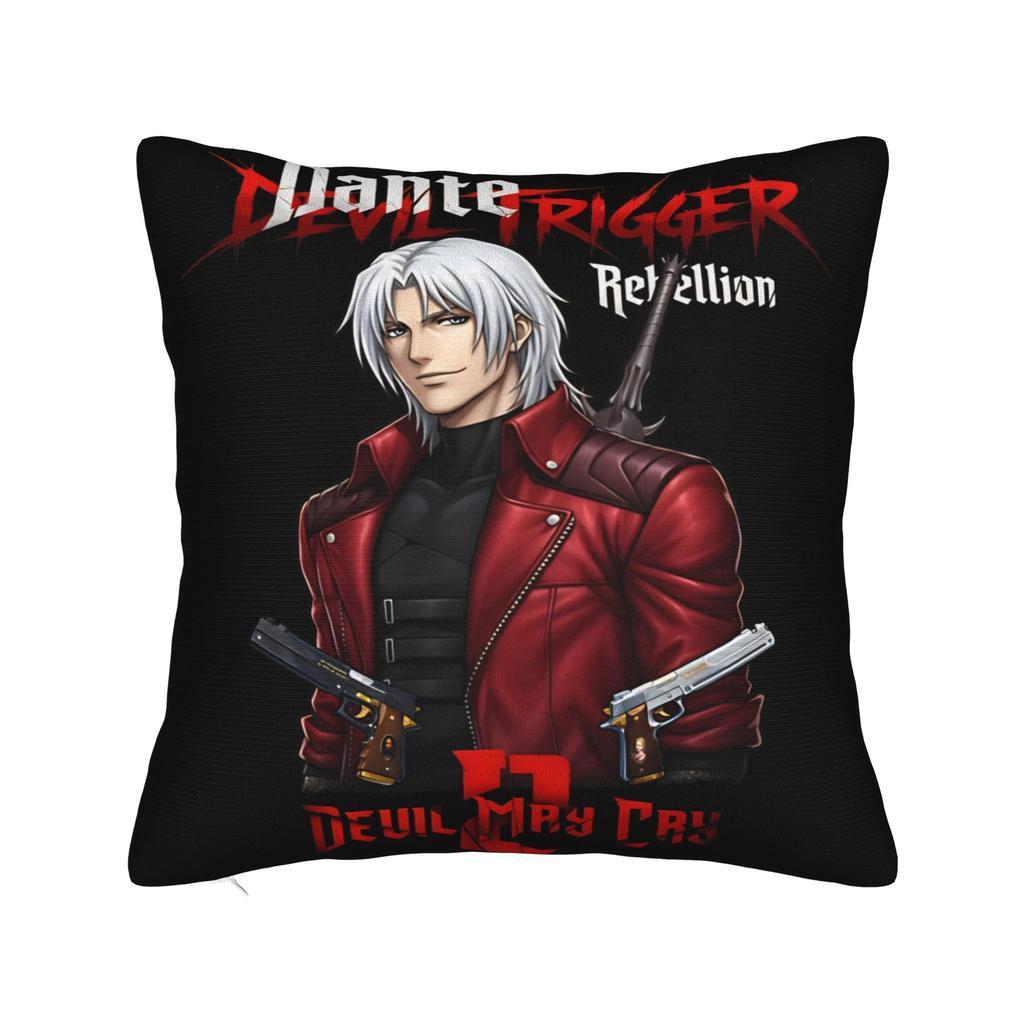 Devils May-Cry 3 Pillow Covers Merchandise Soft Cushion Cover Gift Throw Pillow Case Cover Bedroom Multi Size