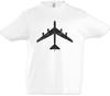 Jet V Silhouette Kids Boys Kids Boys T-Shirt Fighter Pilot Pilot Fighter Plane Airplane