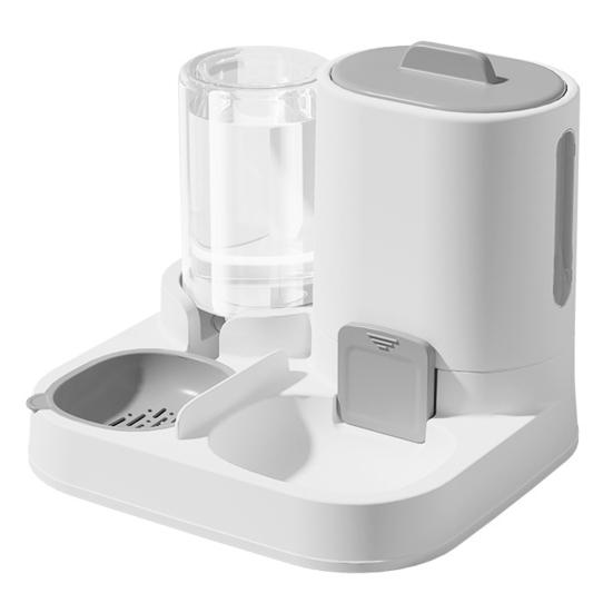 2-in-1 Automatic Cat Feeder And Water Dispenser Large Capacity Pet Food Feeder And Water Bowl for Small Medium Dogs Cats