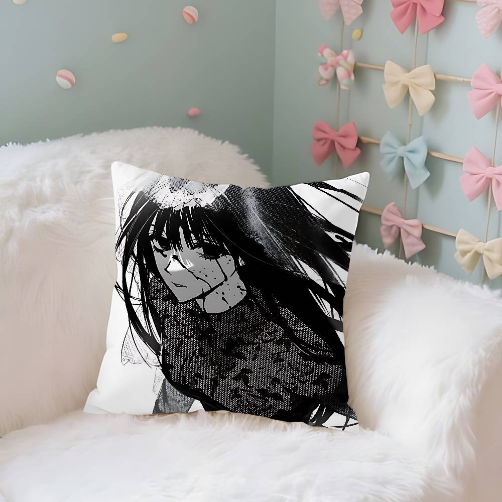 

Black And White Comics Throw Pillow Covers Pattern Cushion Cover Suitable For Sofa Bedroom Car Pillow Cover 40x40 cm