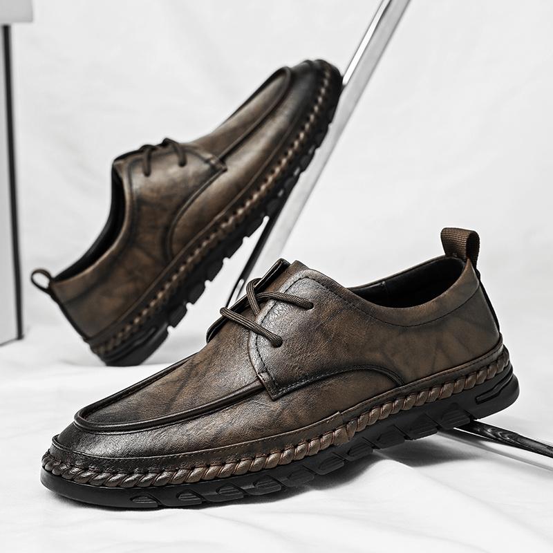 Genuine Leather Shoes For Man Leather Casual Shoes Business Oxford Shoes High Quality Designer Work Shoes