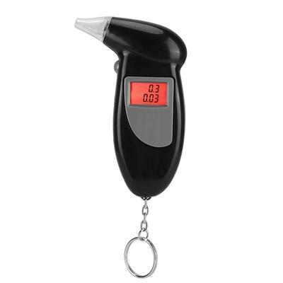 Equipamento portátil de análise de respiração para teste de álcool por sopro para automóveis com display LCD, 1 peça