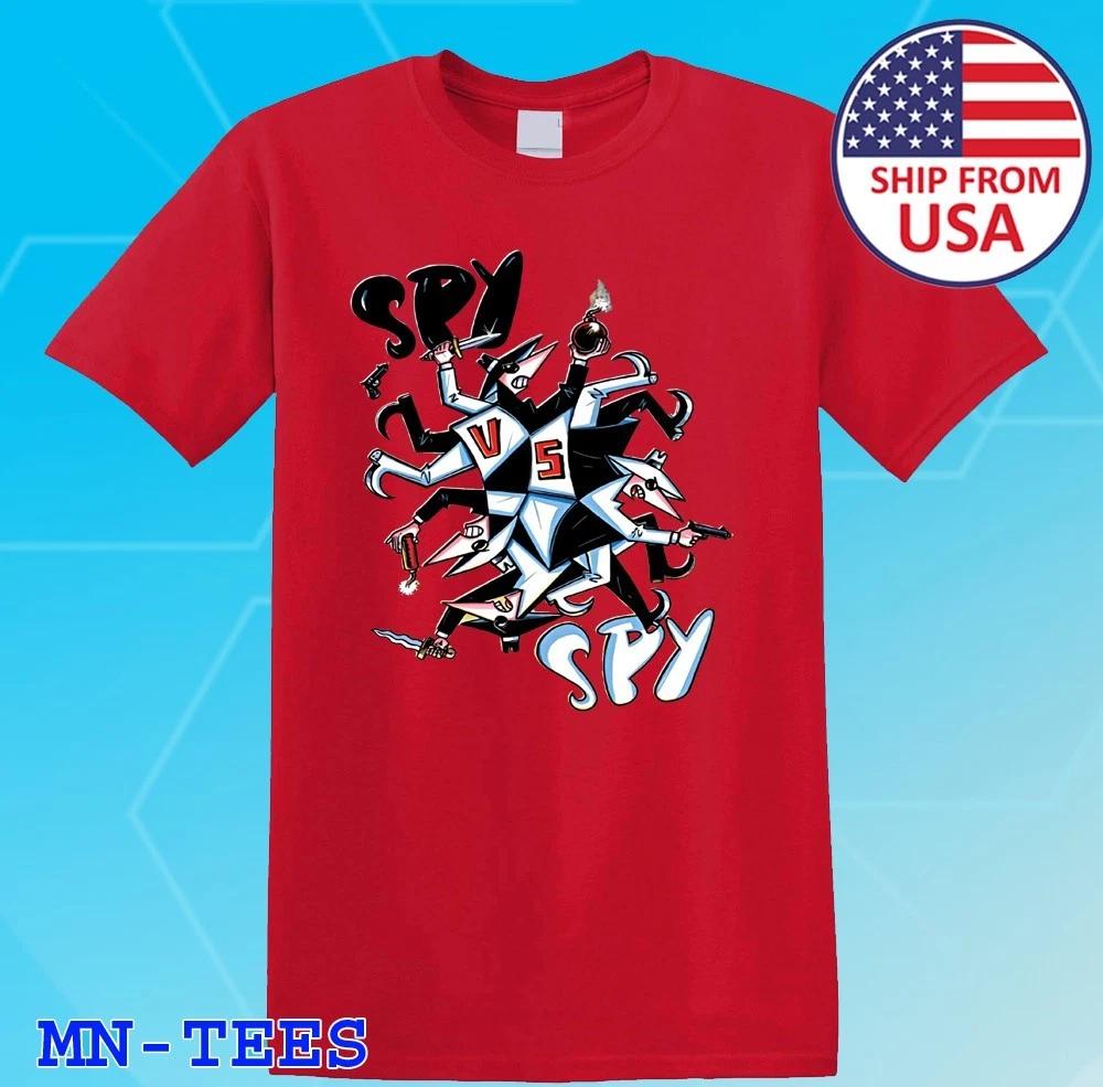 

Spy vs Spy Cartoon Red Size S-5XL M