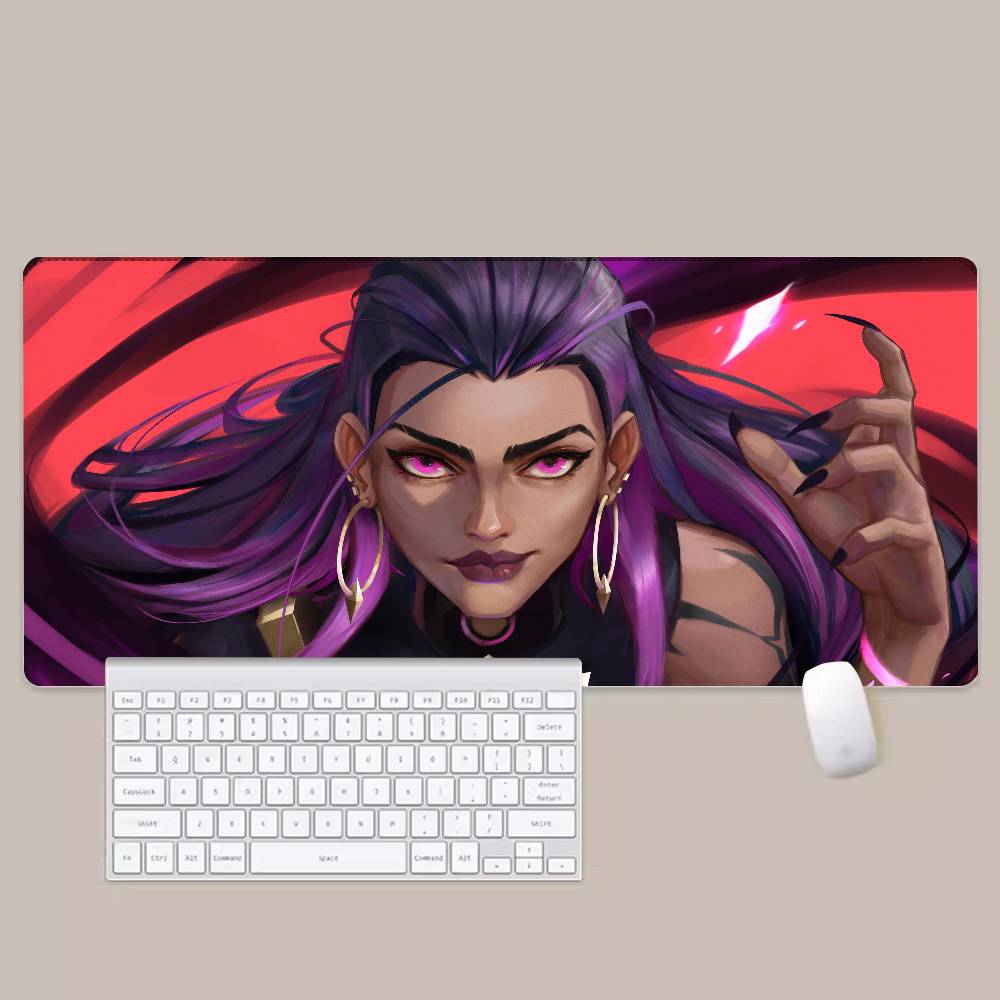 V-Valorant Game Mouse Pad Rubber Thicken Overlock Gaming Table Mat Office Computer Keyboard Pad PC Mousepad