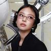 Hot-selling new anti-blue glasses ultra-light metal high-end sense diamond-encrusted jennie glasses frame women