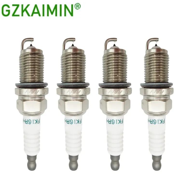 4PCS Iridium Spark Plug  OEM 90919-01265 FK16RA8 90919 01265 FK16R-A8 9091901265 For Toyota Hybird 2012- Yaris Prius C 1.5L