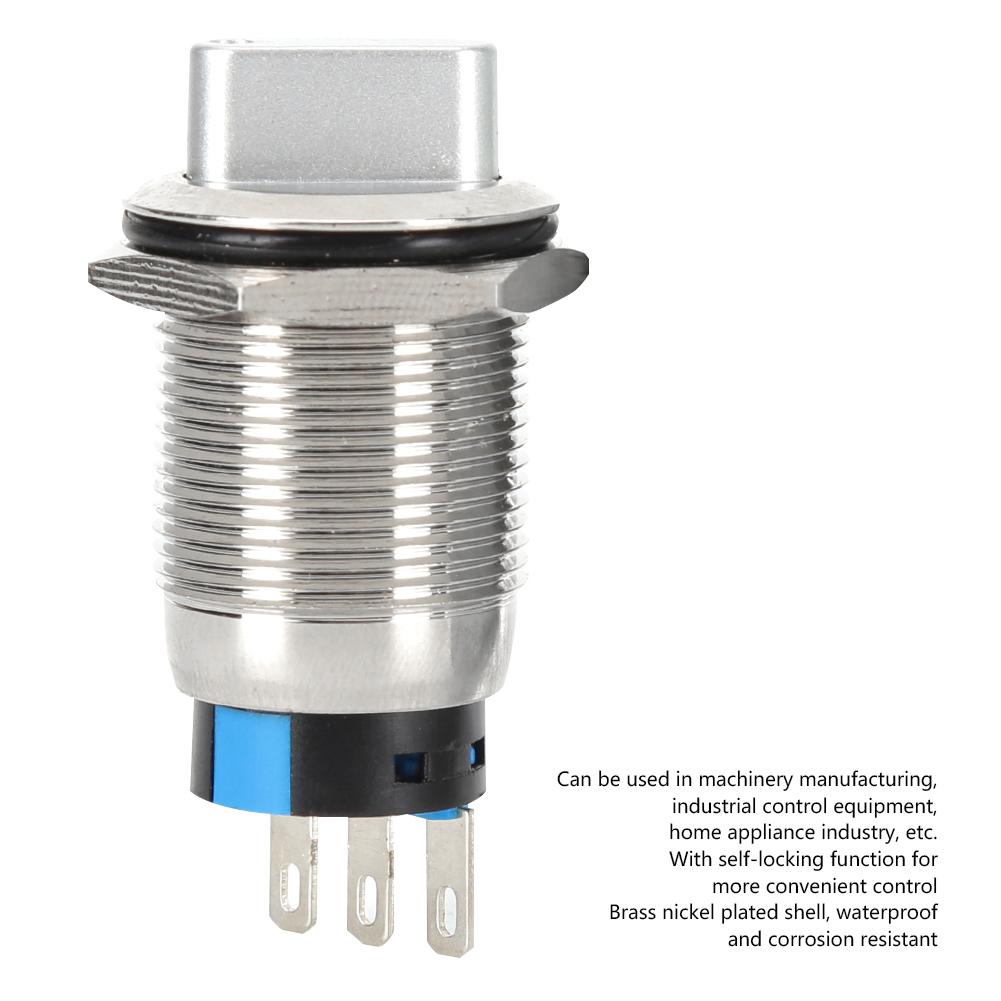 40PCS BEM 19 21 2 Position Knob Switch Waterproof Rotate Switch with Self Locking