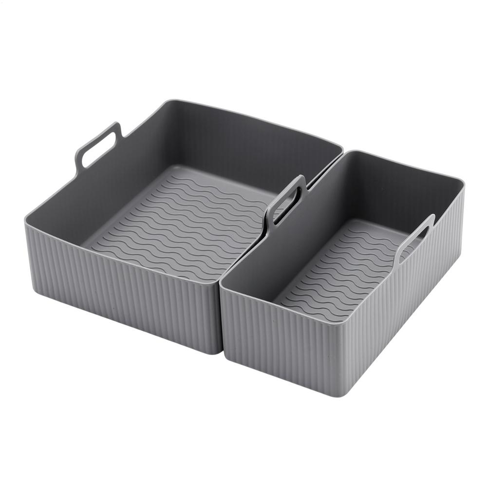 Σιλικονούχος Δίσκος Φριτέζας Αέρος Καλάθι Ψησίματος Πίτσα Τηγανητό Κοτόπουλο Φριτέζα Αέρος Σιλικονούχο Καλάθι Επαναχρησιμοποιούμενο Ταψί Φριτέζας Αέρος Αξεσουάρ