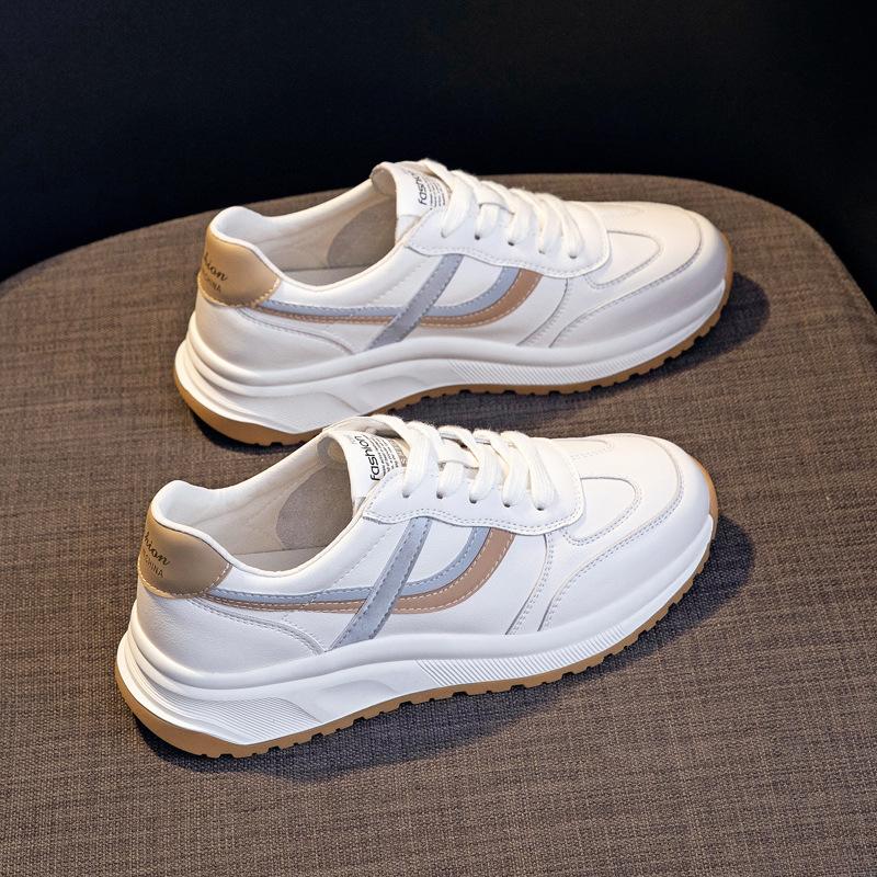 

Leather little white shoes women s spring new women s shoes versatile dad student sports and leisure shoes 35