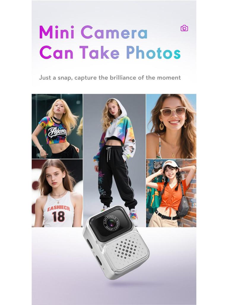 Trendy High-Definition Mini Camera Necklace for Students and Travelers