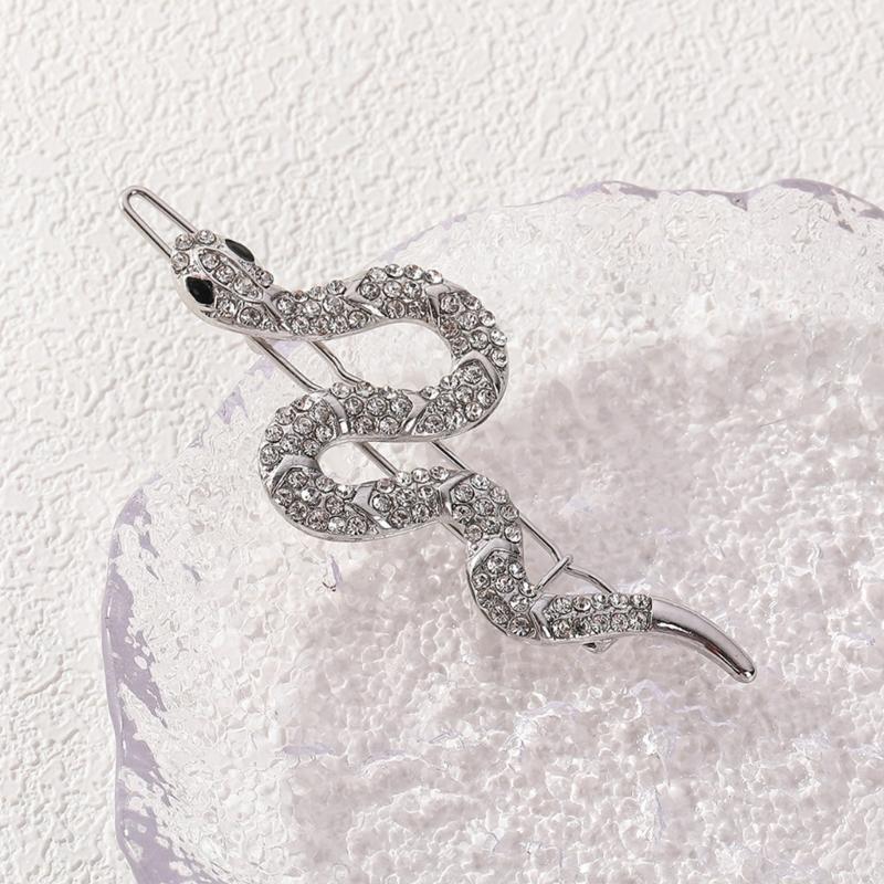 Luxurious Snake Hair Accessory Decorated with Rhinestones Hairpieces Unique Hair Accesories For Party Wedding