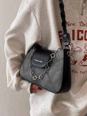 This Year's Popular Autumn and Winter Bags 2025 New Women's Bags Versatile Messenger Bags Retro Shoulder Underarm Small Square Bags