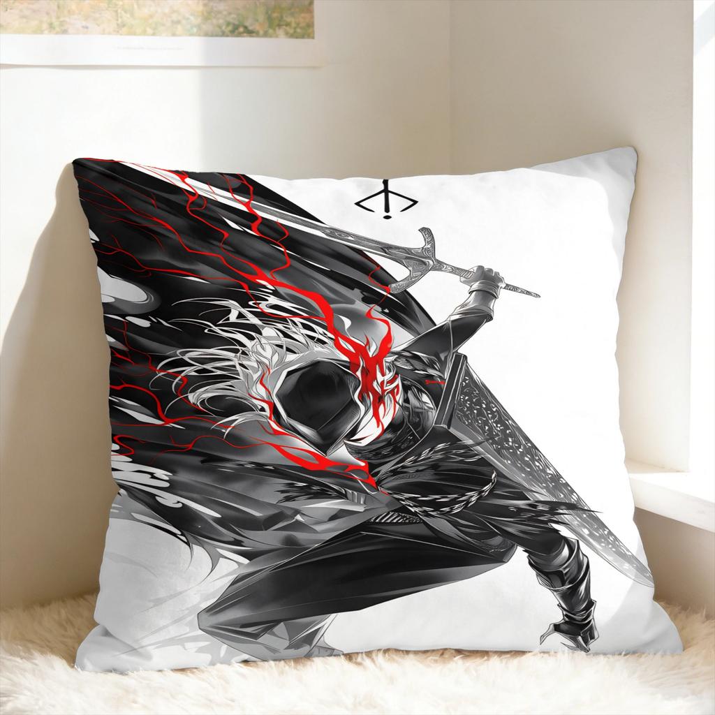 Game Bloodborne Hunter mark Pillow Case  Comfy Pillow Cover Kawaii Cushion Cover For Office Car Home Decor