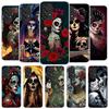 Catrina Beautiful Rose Girl Skull Phone Case For Samsung Galaxy A17 A37 A57 A16 A26 A36 A56 A15 A25 A35 A55 A14 A24 A34 A54 A13