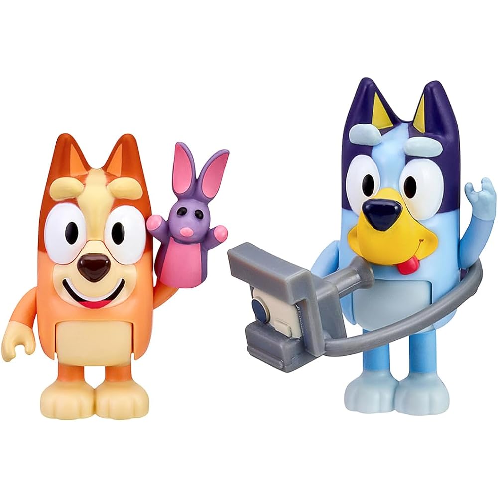 

Takara Tomy Bluey Figurine Set with Accessories and Photo Props for Kids