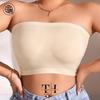 Women's Strapless One-Shoulder Bandeau Vest: Chest Binder Bra Lingerie, Plus Size, with Support.