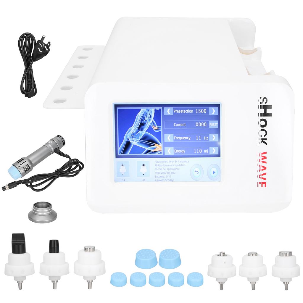 ED Shock Waves Treatments Machine Pain Relief Shockwave Physiotherapy Instrument 110‑240VUS Plug