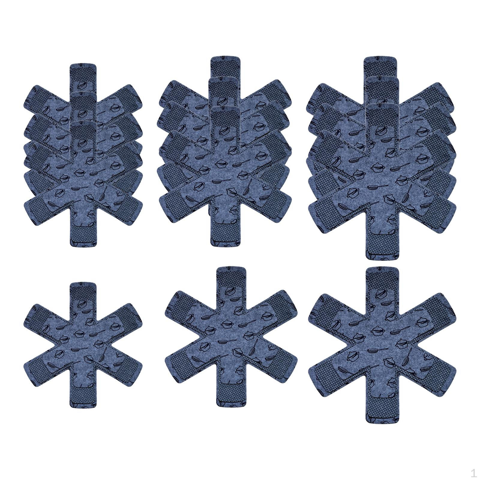 

12 Pieces Anti Scratch Pad Pot Pan Protectors Cookware Utensils Pans Separator Pads for Nonstick A-Gray