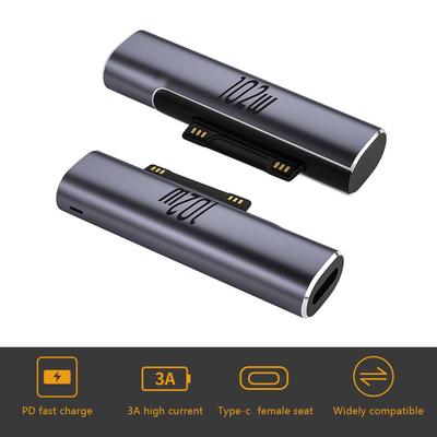 For Microsoft Surface Pro X 8 7 6 5 4 3 Go Book To USB Type C PD Fast Charging Plug Converter 15V/3A USB C Charger Power Adapter