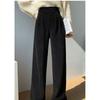Herbst Plus Size Cord-Hosen mit weitem Bein für Damen mit hoher Taille und geradem Schnitt
