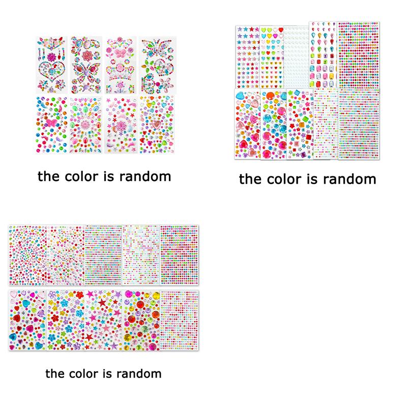 

WTEMPO Сделай сам Поделки Наклейки Блестящие Милые Наклейки в форме Звезды и Сердца Праздничные Наклейки для Вечеринки на Чехлы для Мобильных Телефонов или Рамки для Фотографий 28pcs разноцветный