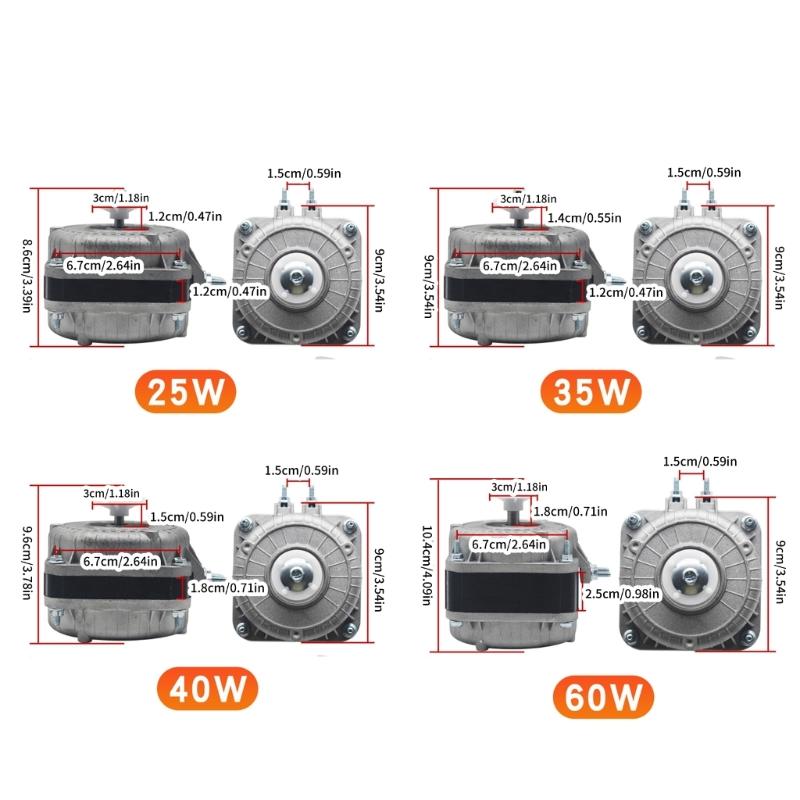 High Performances Cooling Motor Refrigerator Condensers Fan Copper Texture Perfect for Domestic and Commercial Kitchens
